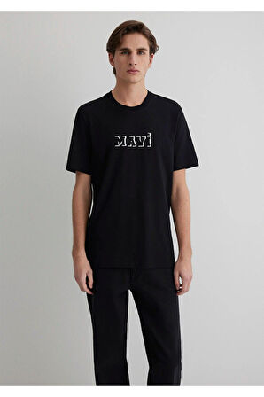 Mavi M0612686-900 Mavi Baskılı T-Shirt