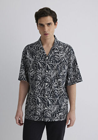 Kısa Kollu Baskılı Gömlek 0211535-90436