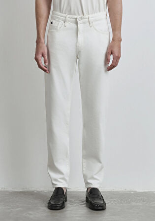 London Classic Denim Kırık Beyaz Jean Pantolon 0010172-89657