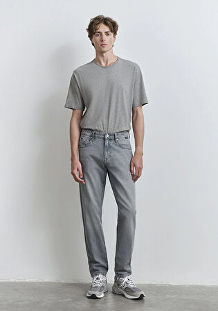 London Classic Denim Buz Gri Jean Pantolon 0010172-89658