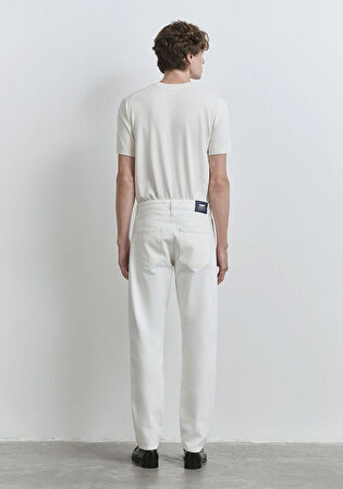 London Classic Denim Kırık Beyaz Jean Pantolon 0010172-89657