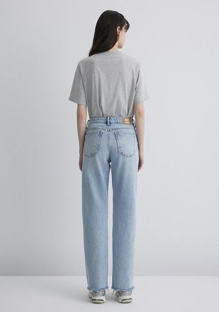 Barcelona Kolej Vintage Açık Mavi Jean Pantolon 101047-89198