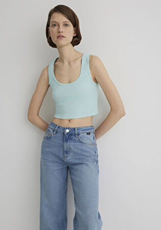 Yeşil Crop Basic Atlet 1613071-71731