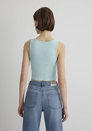 Yeşil Crop Basic Atlet 1613071-71731