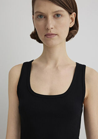 Siyah Crop Basic Atlet 1613071-900