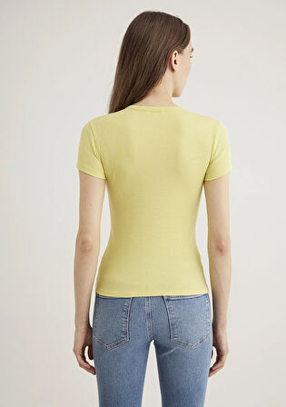 Sarı Basic Tişört 1613081-71285