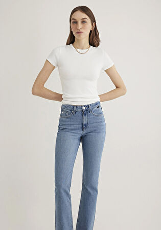 Ekru Basic Tişört 1613081-70057