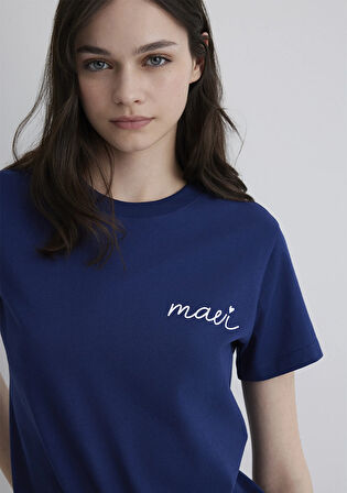 Mavi Logo Baskılı Mavi Tişört 1612962-70722