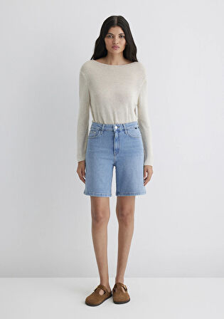 Eliana Casual Açık Mavi Jean Şort 1411221-89750