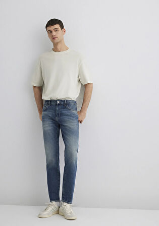 Milan Mavi Pro Vintage Koyu Mavi Jean Pantolon 0081089655