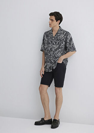 Lucas Street Koyu Gri Jean Şort 0412607-89928