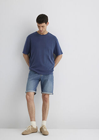Brian 90lar İndigo Mavisi Jean Şort 0418487835