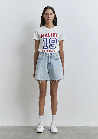 Millie 90lar Açık Mavi Jean Şort 1458989752