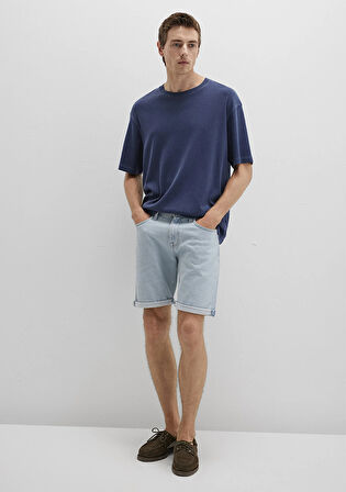 Brian 90lar Buz Mavi Jean Şort 0418489808