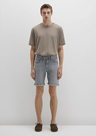Brian 90lar Açık Gri Jean Şort 0418489820