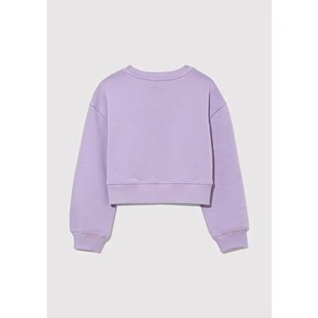 MAVİ LOGO CROP SWEATSHIRT