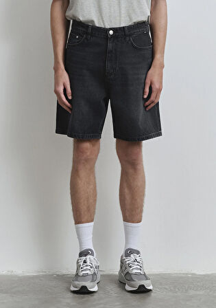 Houston Street Antrasit Denim Jean Şort 0410672-89813
