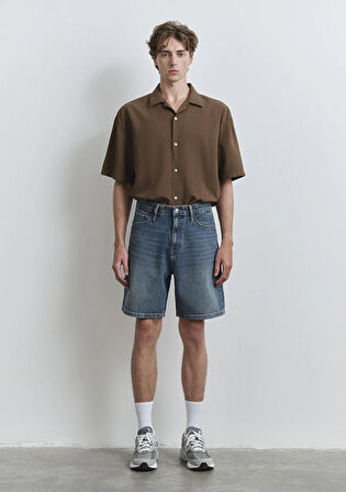 Houston Street Indigo Mavisi Jean Şort 0410672-89805