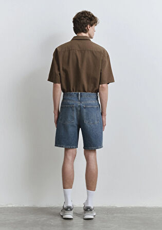 Houston Street Indigo Mavisi Jean Şort 0410672-89805