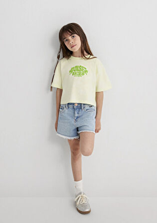 Baskılı Batik Yeşil Tişört 7610324-90385