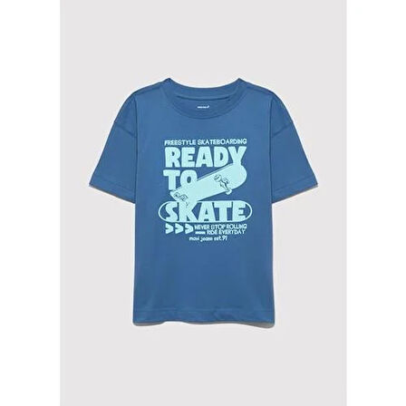 READY TO SKATE KAYKAY BASKILI TİŞÖRT