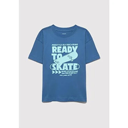 READY TO SKATE KAYKAY BASKILI TİŞÖRT