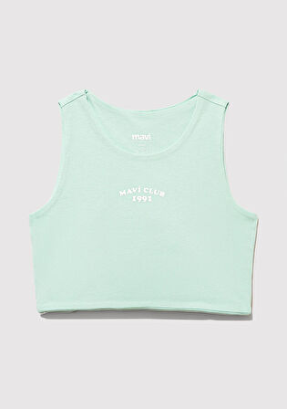 Mavi Club Baskılı Yeşil Tişört 7610326-71447