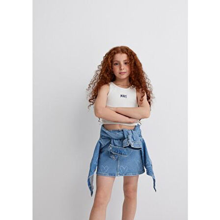 MAVİ LOGO BASKILI ATLET