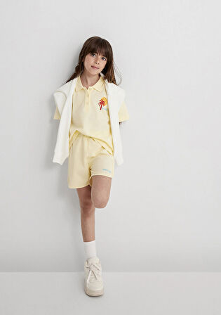 Venice 1991 Baskılı Sarı Şort 7410006-89143