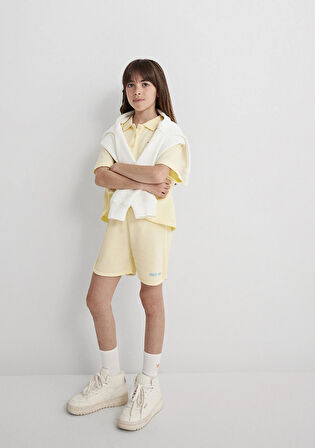 Venice 1991 Baskılı Sarı Şort 7410006-89143