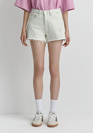 Rosie 90lar Buz Mavi Jean Şort 1447489738