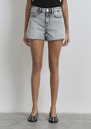 Cherry 90lar Açık Gri Jean Şort 1410022-89734