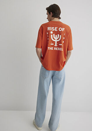 Rise Of The Rebel Baskılı Kırmızı Tişört 0612669-70435
