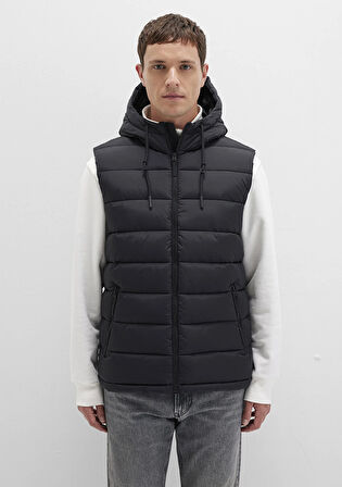 Kapüşonlu Siyah  Şişme Yelek 0110604-71379