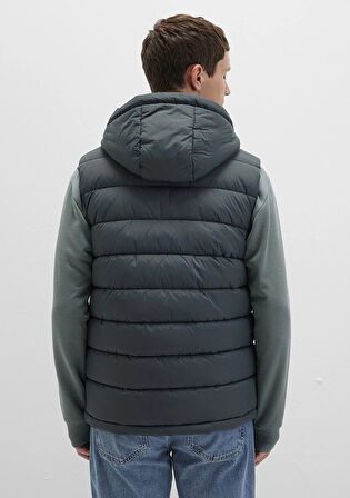 Kapüşonlu Yeşil Şişme Yelek 0110604-71598