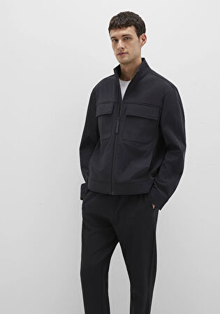 Cep Detaylı Siyah Ceket 0110646-71379