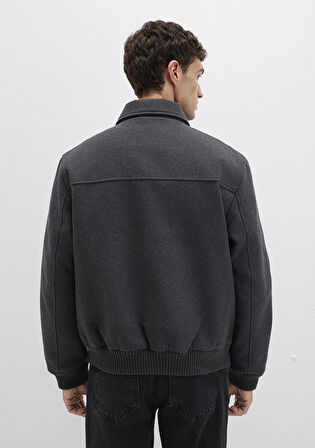Yün Karışımlı Antrasit Ceket 0110658-80023