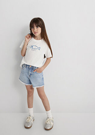 Melissa Açık Mavi Jean Şort 7410655-89489