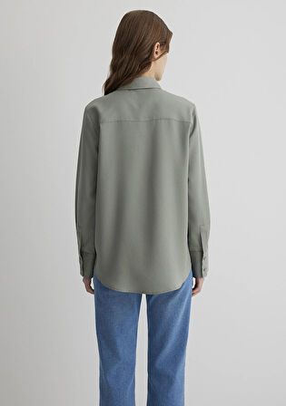 Lux Touch TENCEL TM Yeşil Lyocell Gömlek 1210890-71841