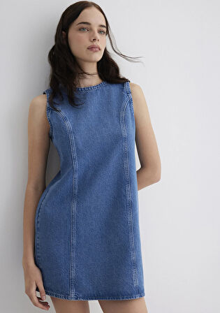 Elvira Akdeniz Indigo Mavisi Jean Elbise 1310716-90476