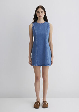 Elvira Akdeniz Indigo Mavisi Jean Elbise 1310716-90476