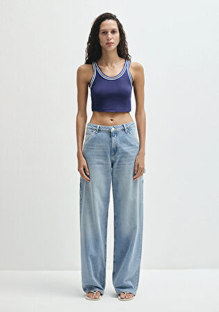 Kimberly 90lar Gölgeli Açık Mavi Jean Pantolon 1010626-90566