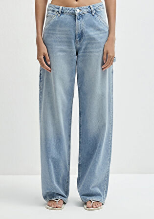 Kimberly 90lar Gölgeli Açık Mavi Jean Pantolon 1010626-90566