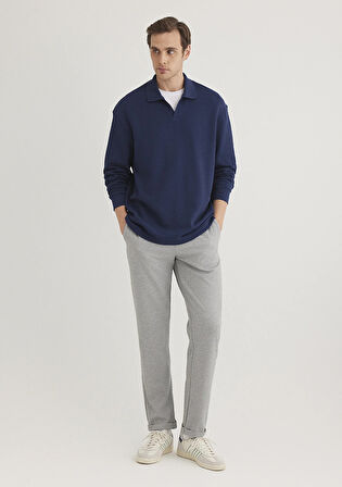Gri Örme Pantolon 0010460-80018