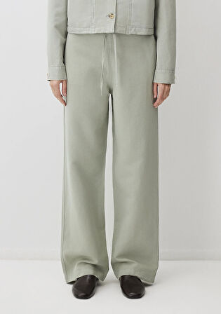 Gri Tencel TM Lyocell Karışımlı Pantolon 1011012-70146