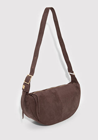 Suni Süet Kahverengi Çapraz Çanta 1912622-88062