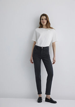 Cindy Gold Shape Gri Jean Pantolon 100277-88608