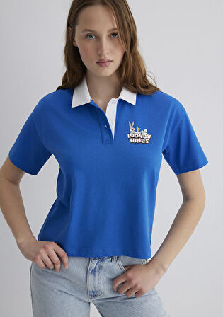 Bugs Bunny Baskılı Lacivert Tişört 1613355-81330