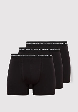 3lü Basic Siyah Boxer 0911920-900