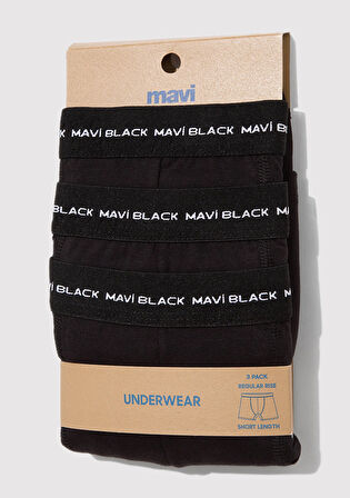 3lü Basic Siyah Boxer 0911920-900